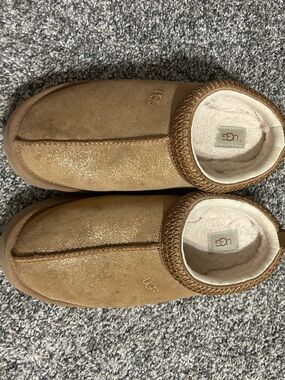 UGG Chestnut Glitter Suede Slip-On Slippers